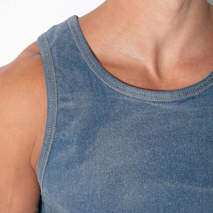 Code22 Metallic Denim Tank