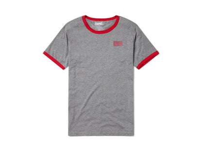 Bike Athletic Gray & Red Classic Ringer