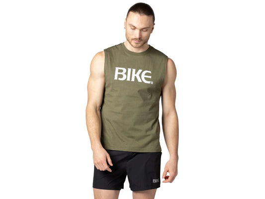 Bike Athletic Olive Sleeveless Tee