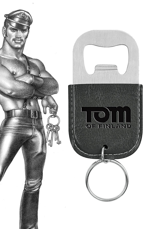 Tom Of Finland Leather Keyring Bottle Opener