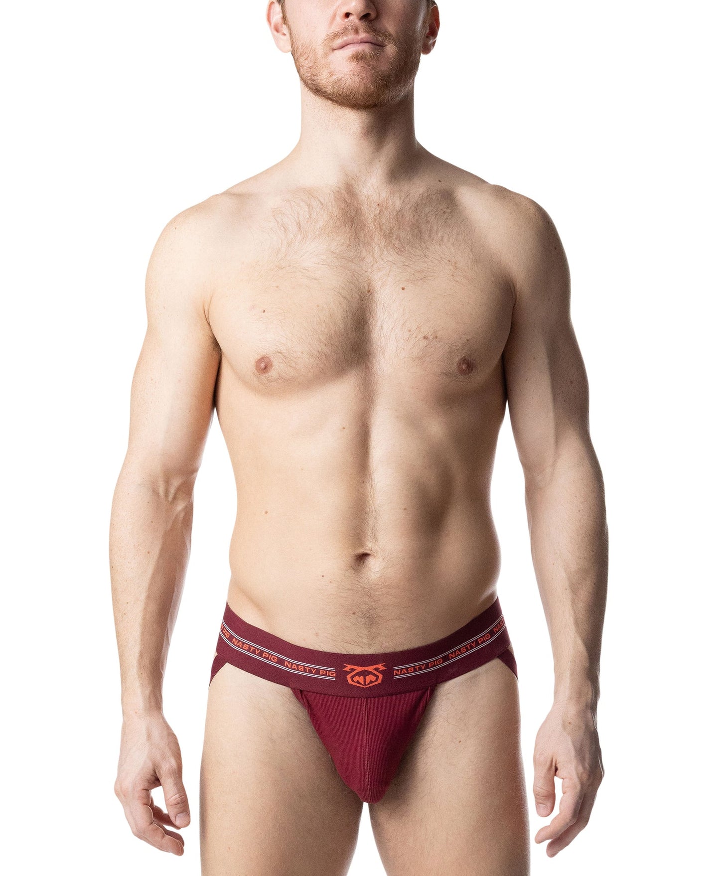 Nasty Pig Core Jock 3.0 Burgundy/Orange