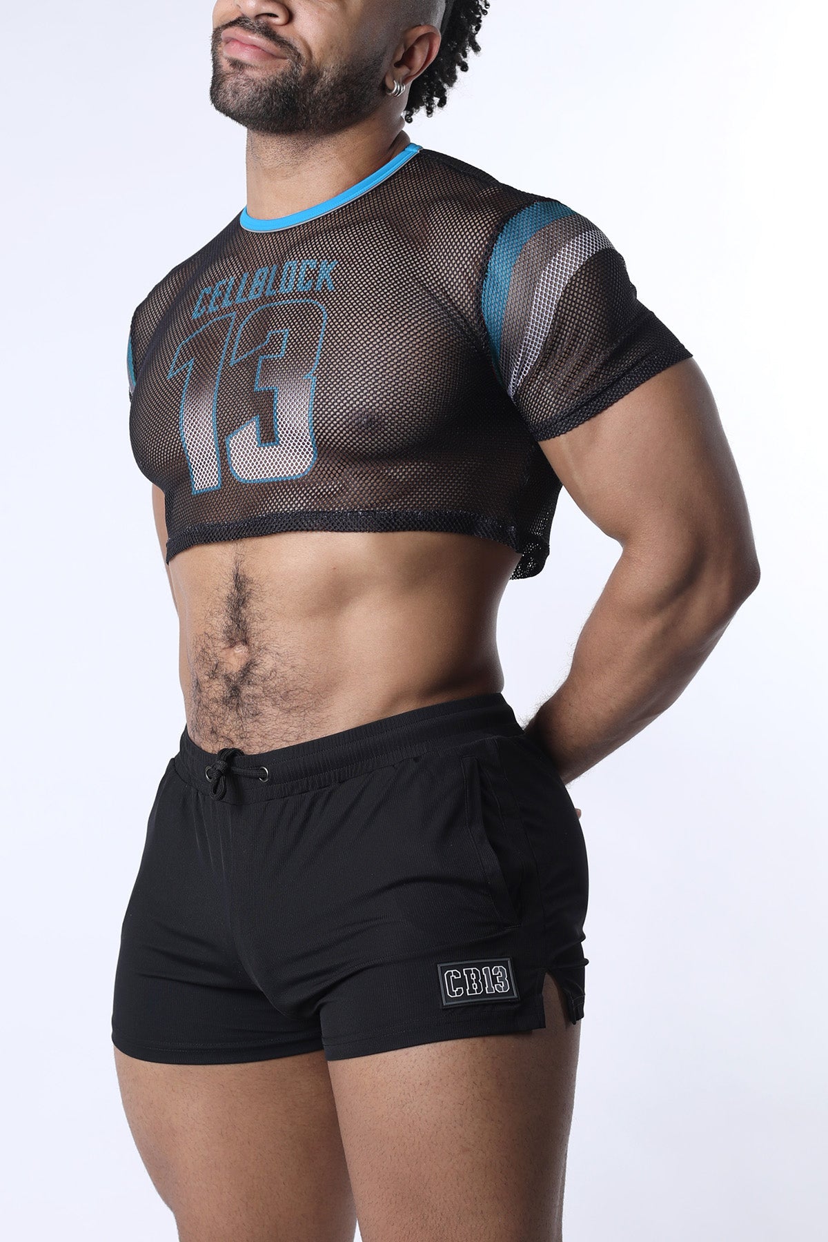 Cellblock13 Chain Reaction Mesh Crop