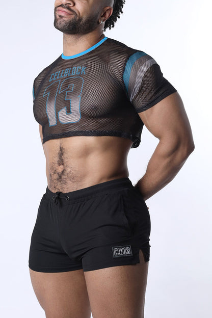 Cellblock13 Chain Reaction Mesh Crop