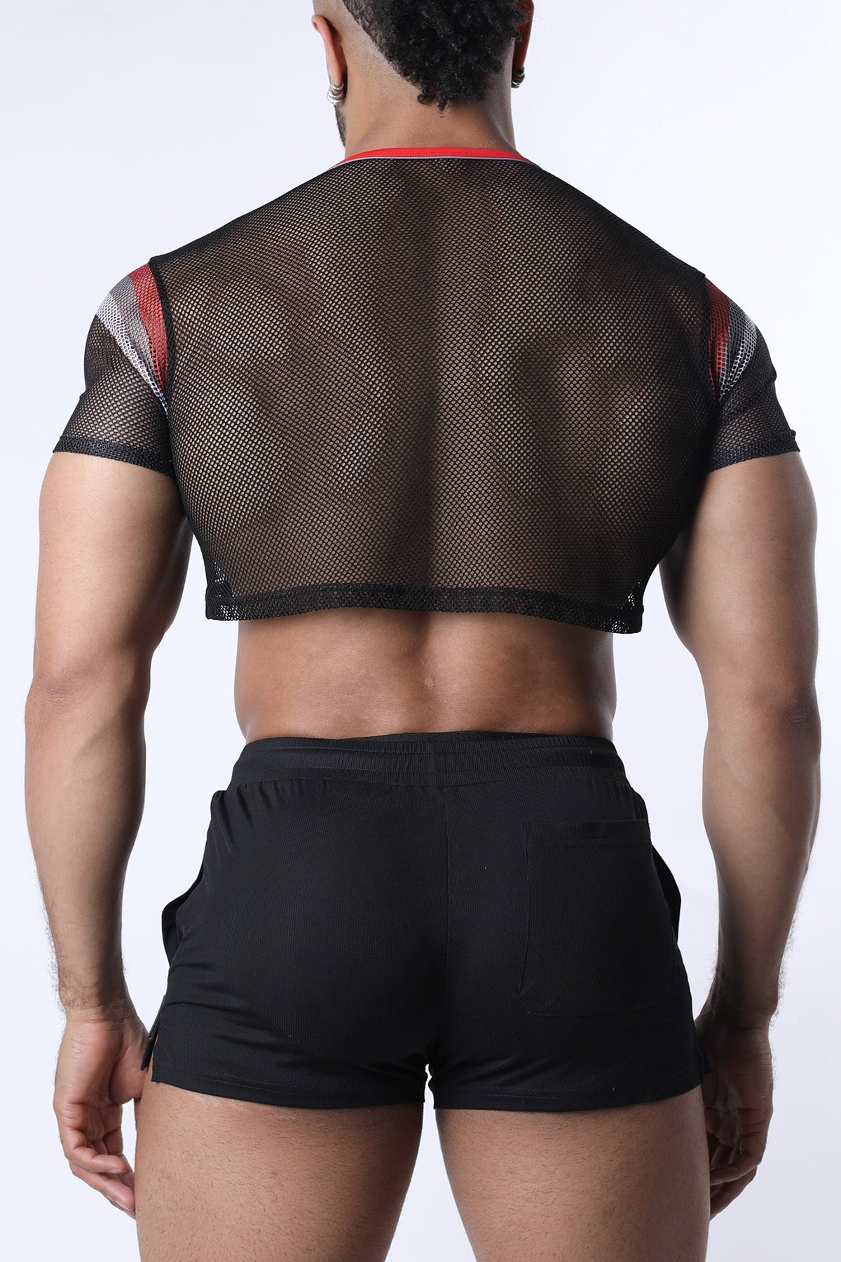Cellblock13 Chain Reaction Mesh Crop