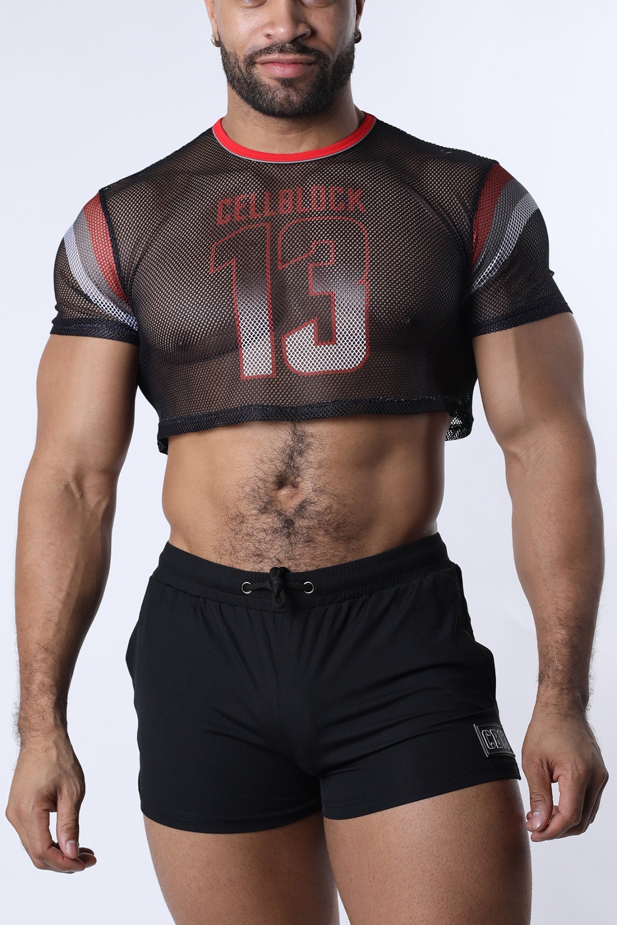 Cellblock13 Chain Reaction Mesh Crop