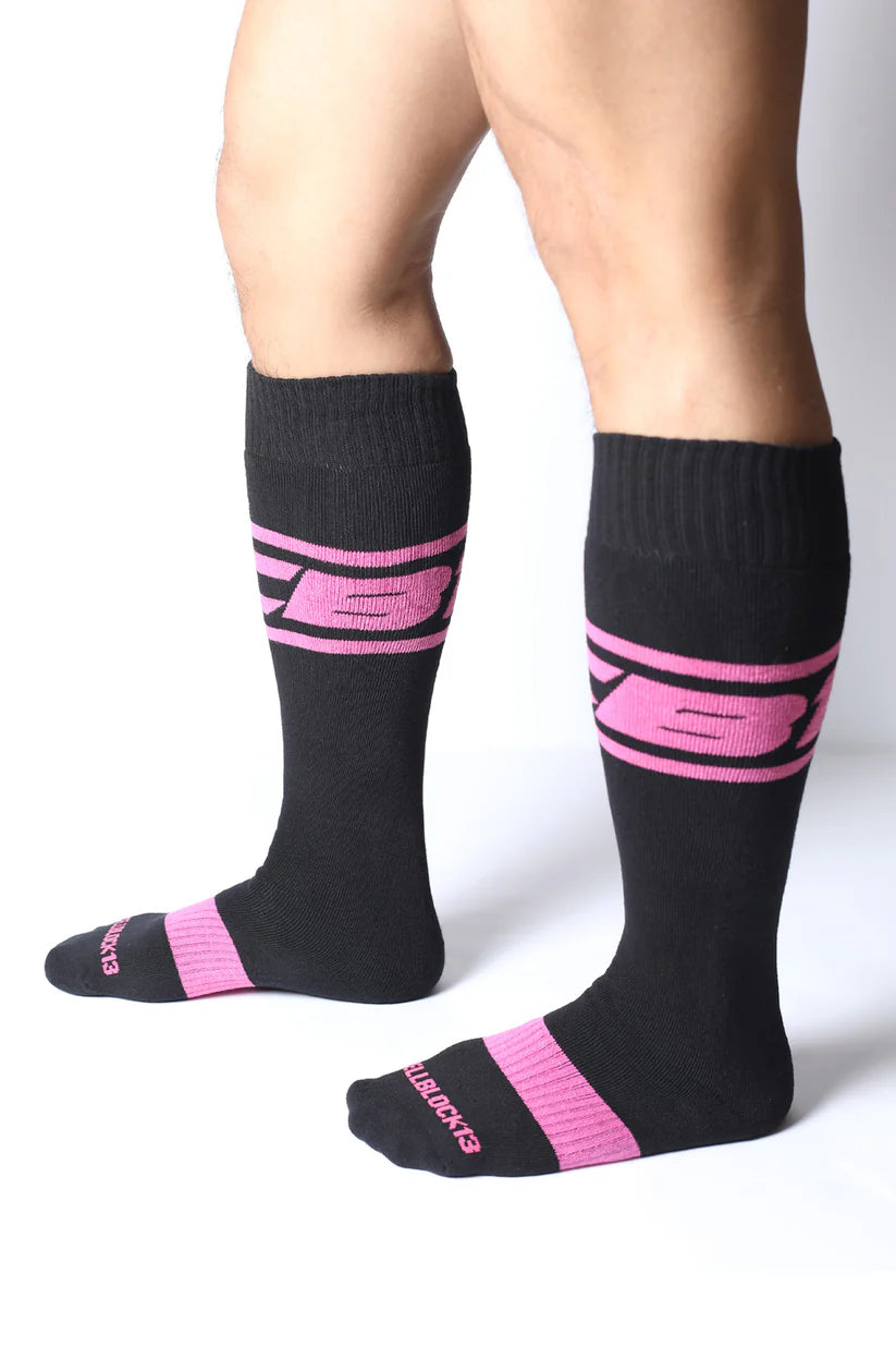 Cell Block 13 Kennel Club DARK PUP Knee High Sock