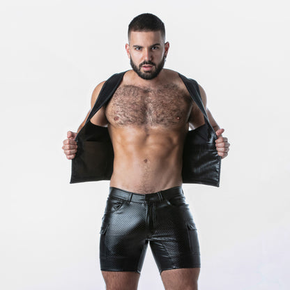 Locker Gear Leatherette Punch Hole Vest