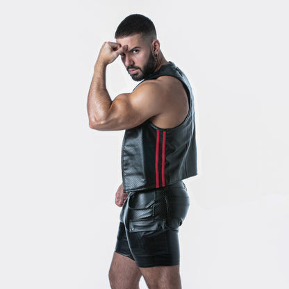 Locker Gear Leatherette Punch Hole Vest