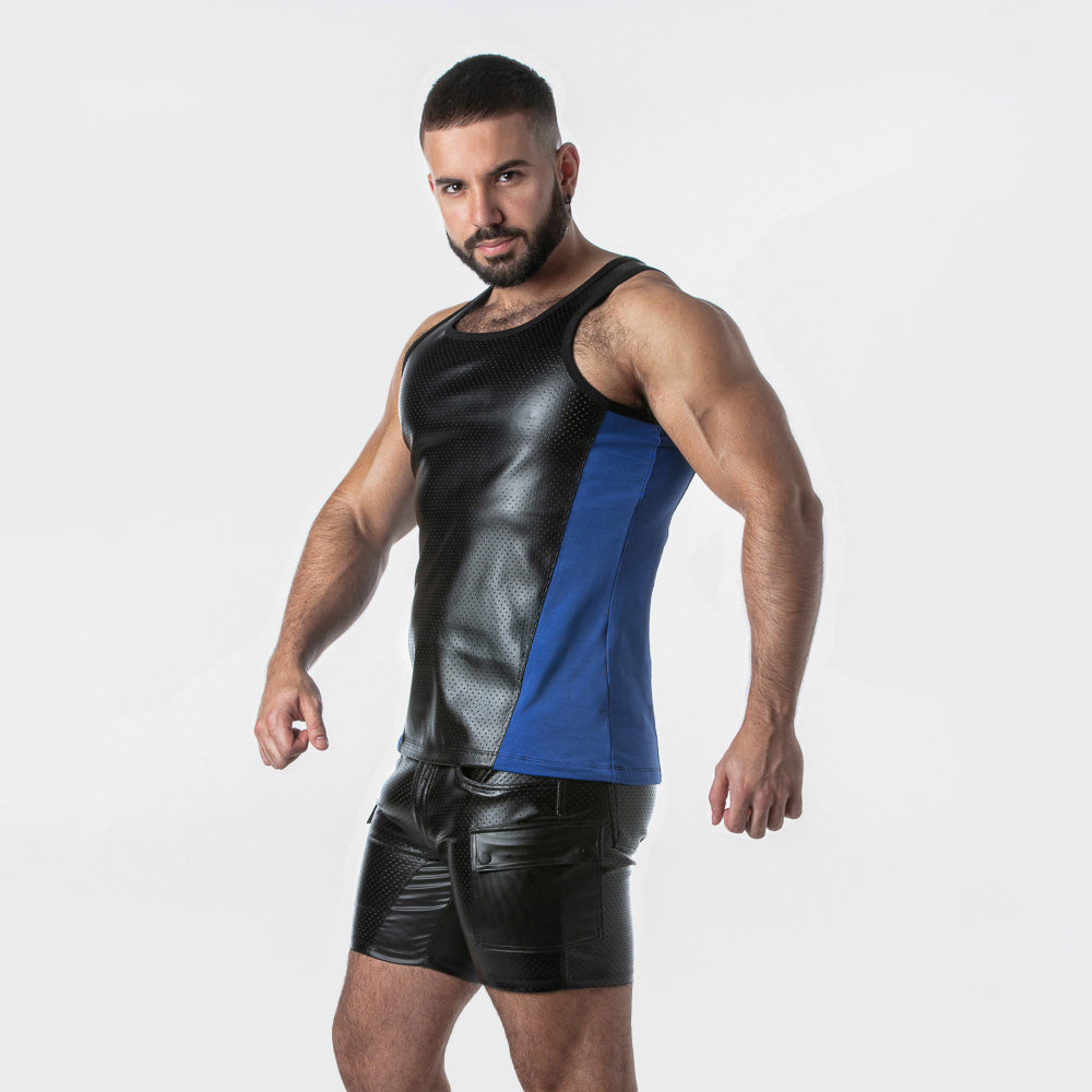 Locker Gear Punch Hole Leatherette Tanktop