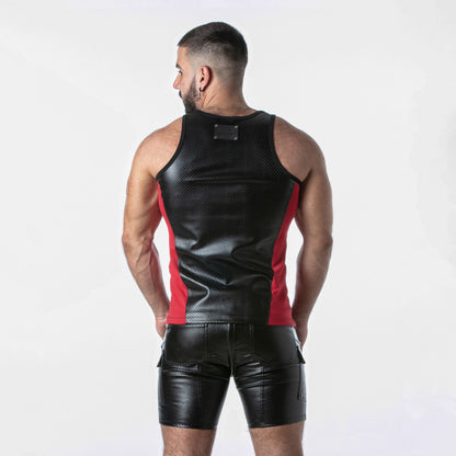 Locker Gear Punch Hole Leatherette Tanktop