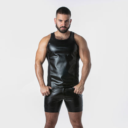 Locker Gear Punch Hole Leatherette Tanktop