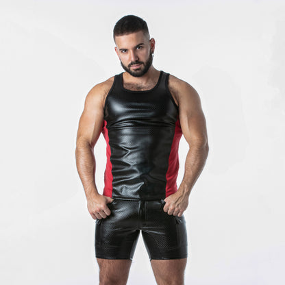 Locker Gear Punch Hole Leatherette Tanktop