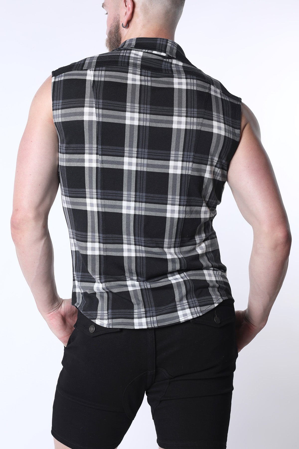 Timoteo Lumber Jacked Sleeveless Shirt