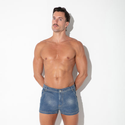 Code22 Metallic Denim Short
