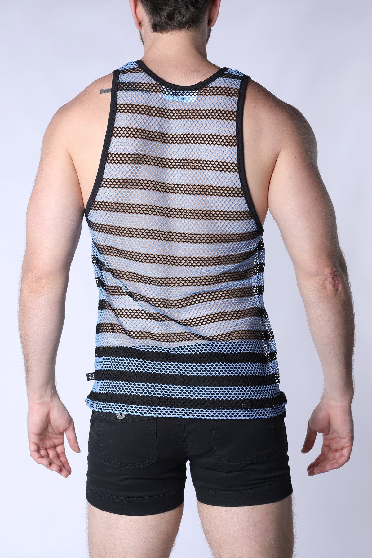 Timoteo Mariner Mesh Stripe Tanks