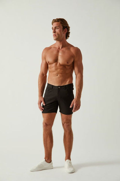 St33le Black 5" Stretch Knit Short