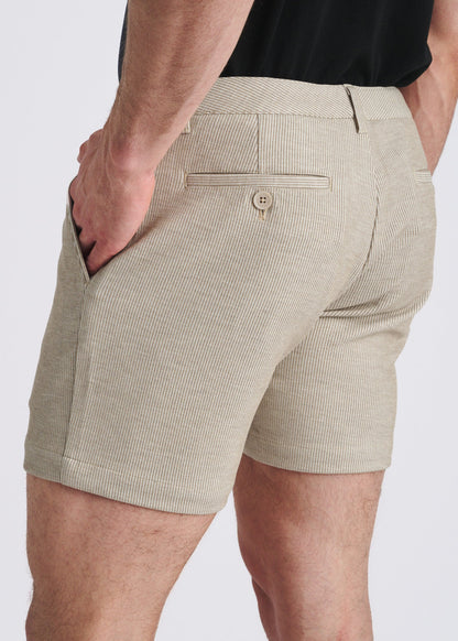 Postmarc Pinstripe 6" Inseam Knit Chino