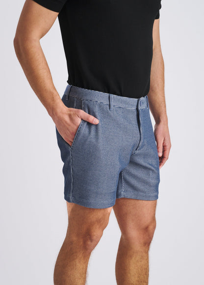 Postmarc Sky Pinstripe 6" Inseam Knit Chino