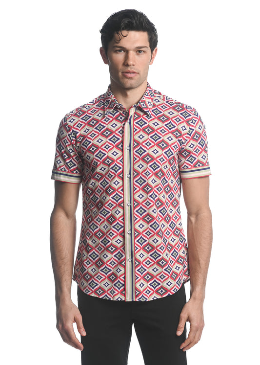 Post Marc Printed Short Sleeve Shirt