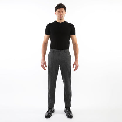 PostMarc Charcoal Herringbone Stretch Knit Pant