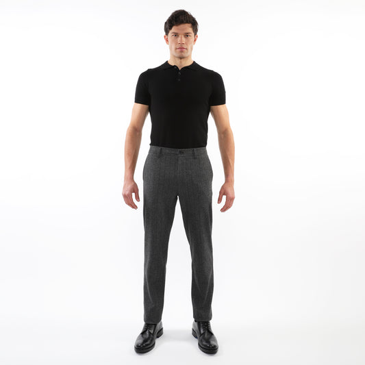 PostMarc Charcoal Herringbone Stretch Knit Pant