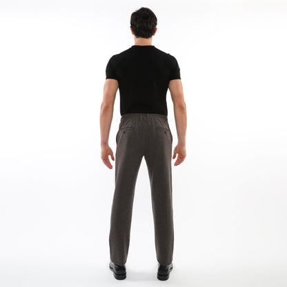 PostMarc Espresso Micro-Check Stretch Knit Pant