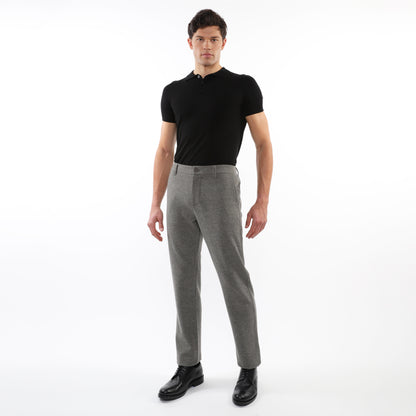 PostMarc Grey Wool-Look Stretch Knit Pant