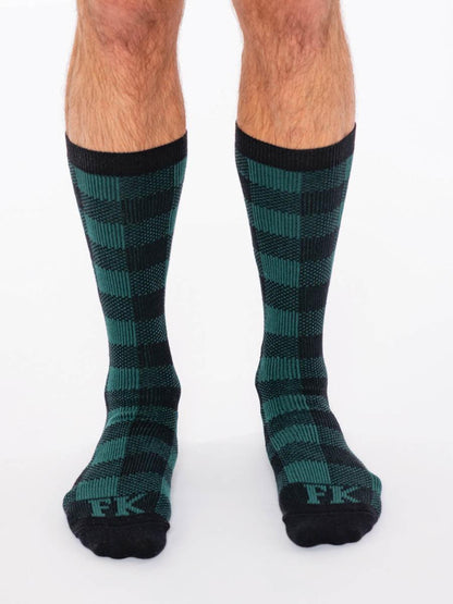 FK Sport High Calf Plaid Socks