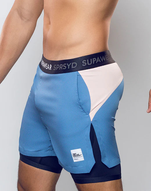 Supawear Colour Blocked Lined Shorts