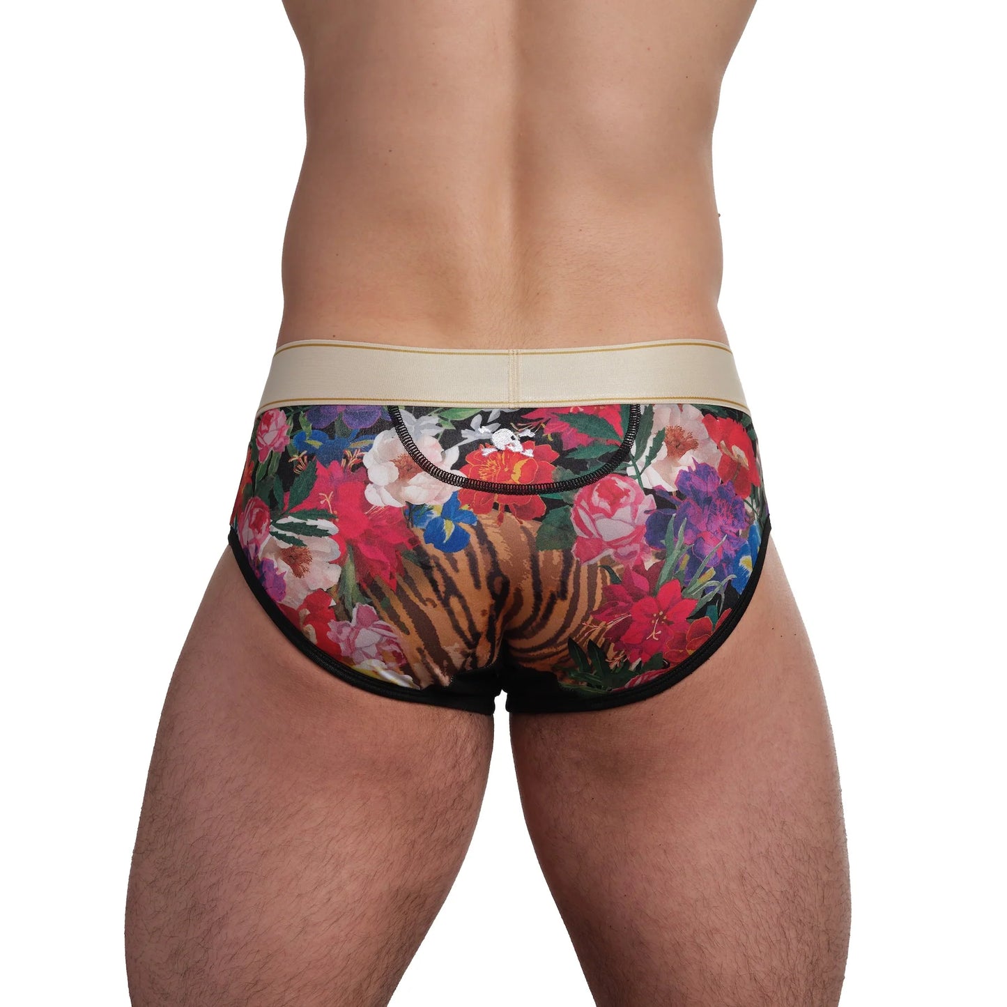 Skull & Bones Hand Painted Tiger Brief