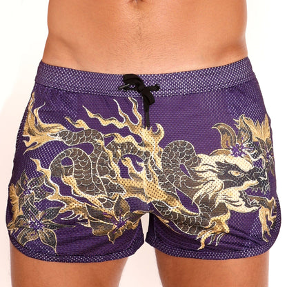 Skull & Bones Limited Edition Fire Breathing Dragon Mesh Short