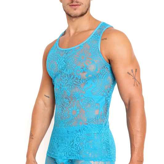 Skull & Bones Pegasus Cerullean Burnout Tank