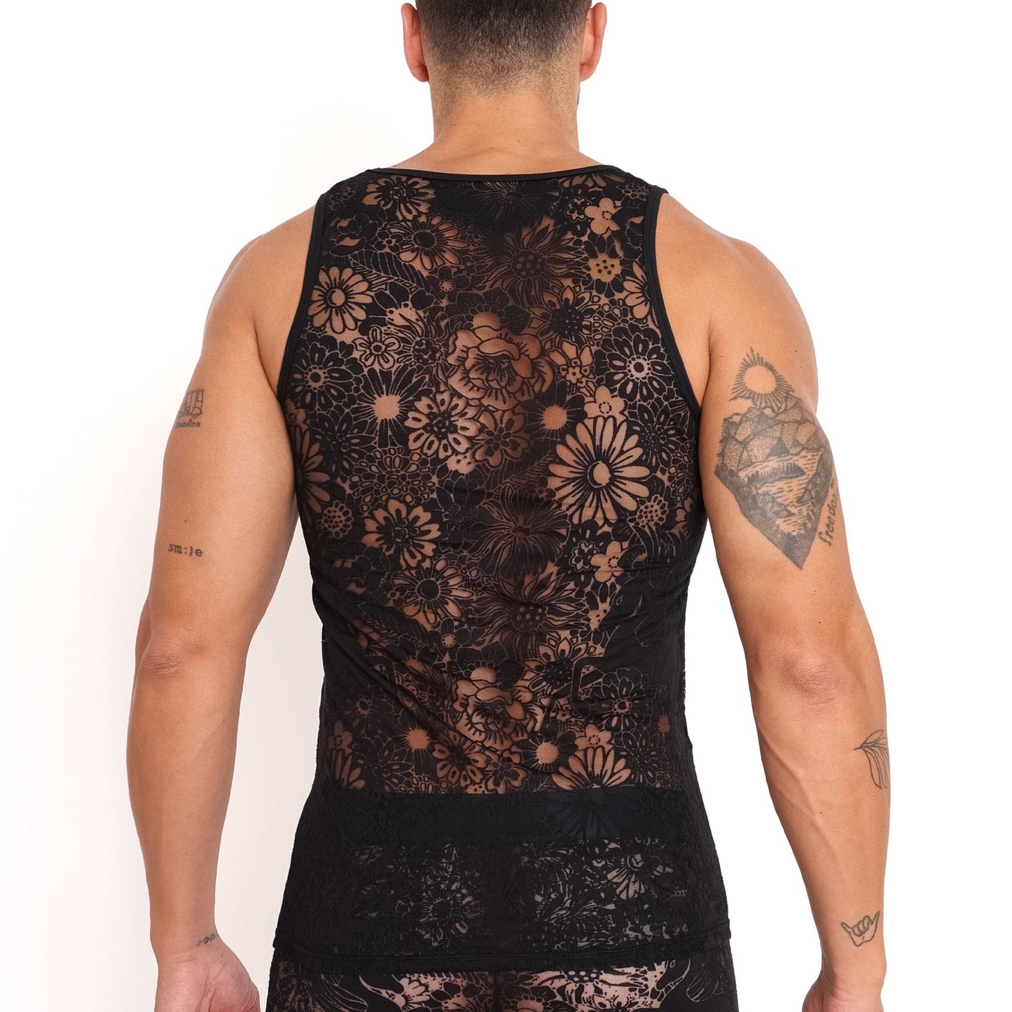 Skull & Bones Pegasus Black Burnout Tank