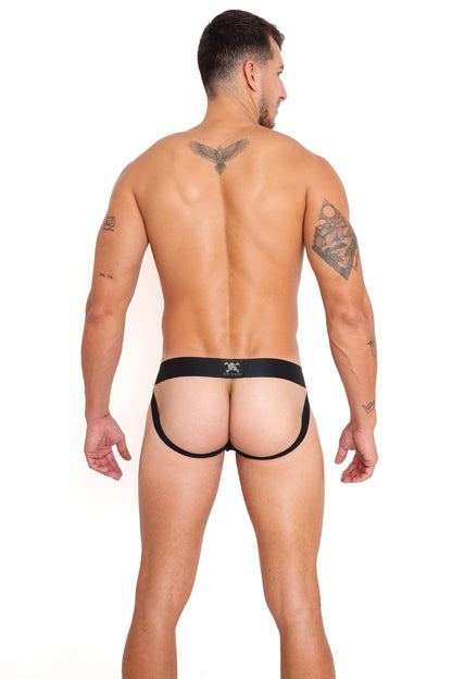 Skull & Bones Pegasus Burnout Black Jockstrap