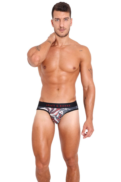 Skull & Bones Hand Drawn Kitsune Jock