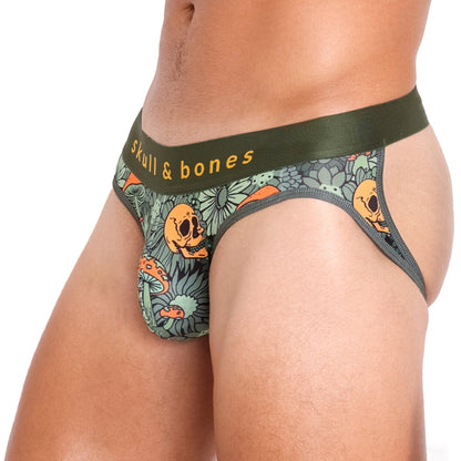 Skull & Bones Groovy Floral Mushroom Jock