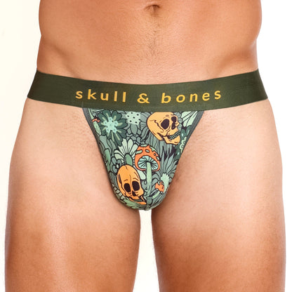 Skull & Bones Groovy Floral Mushroom Thong
