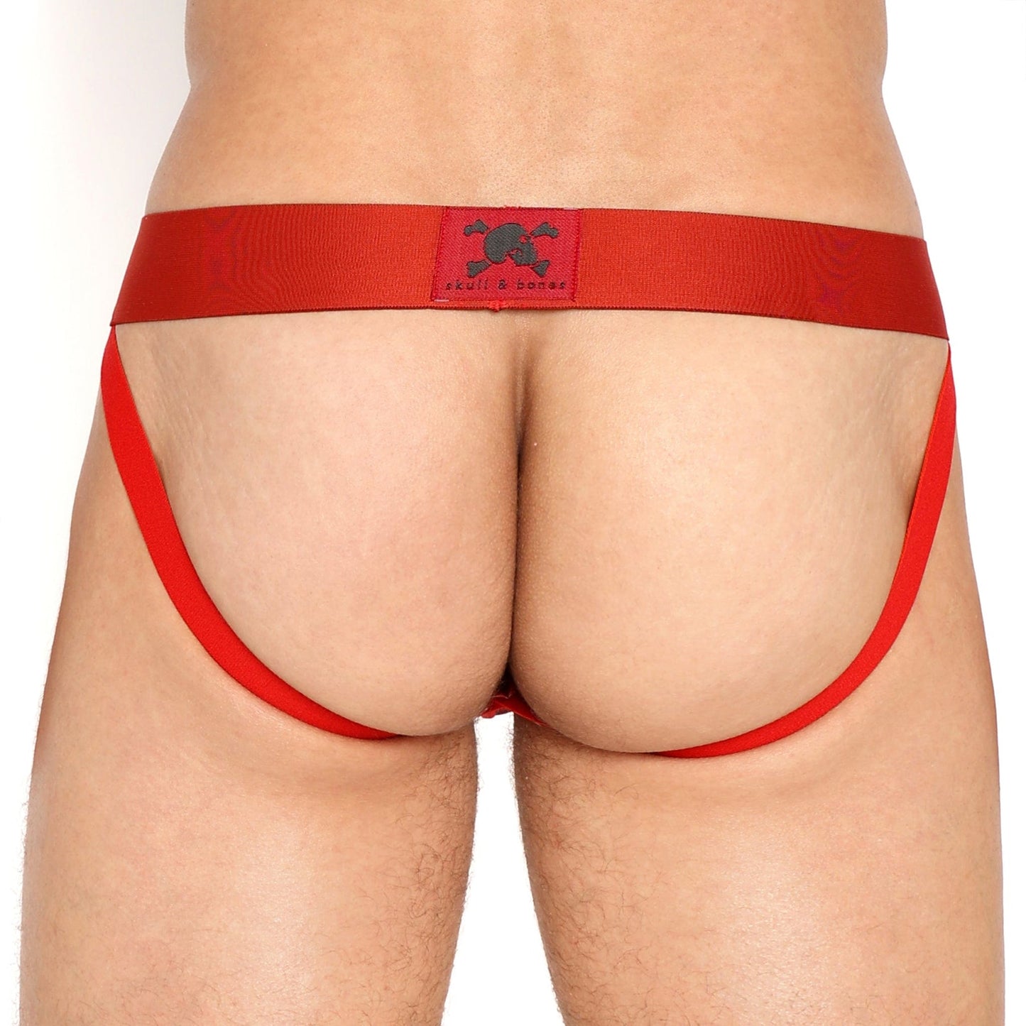 Skull & Bones Red Hearts Sheer Mesh Jockstrap