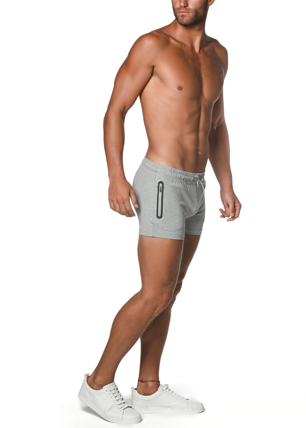 St33le Vault 3.5" Grey Gym Short