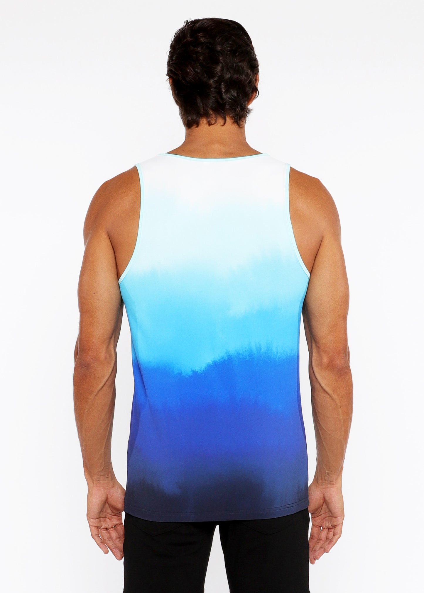 St33le Cerulean Gradient Mesh Tank Top