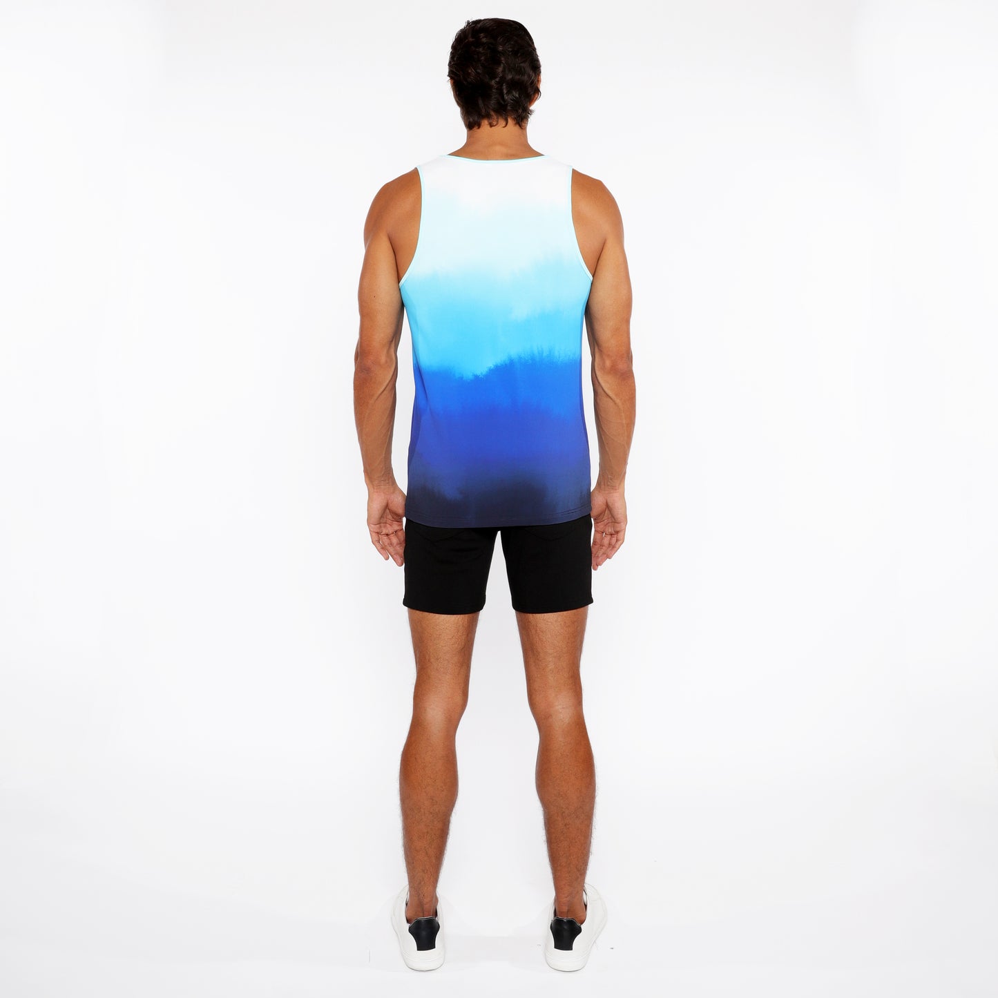 St33le Cerulean Gradient Mesh Tank Top