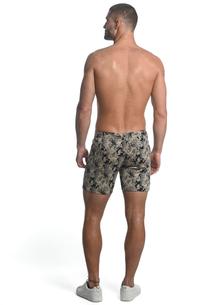 St33le Mythical Birds Jacquard Knit Shorts