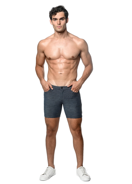 St33le Blue Surf Lookback Knit Shorts