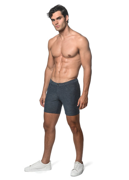 St33le Blue Surf Lookback Knit Shorts