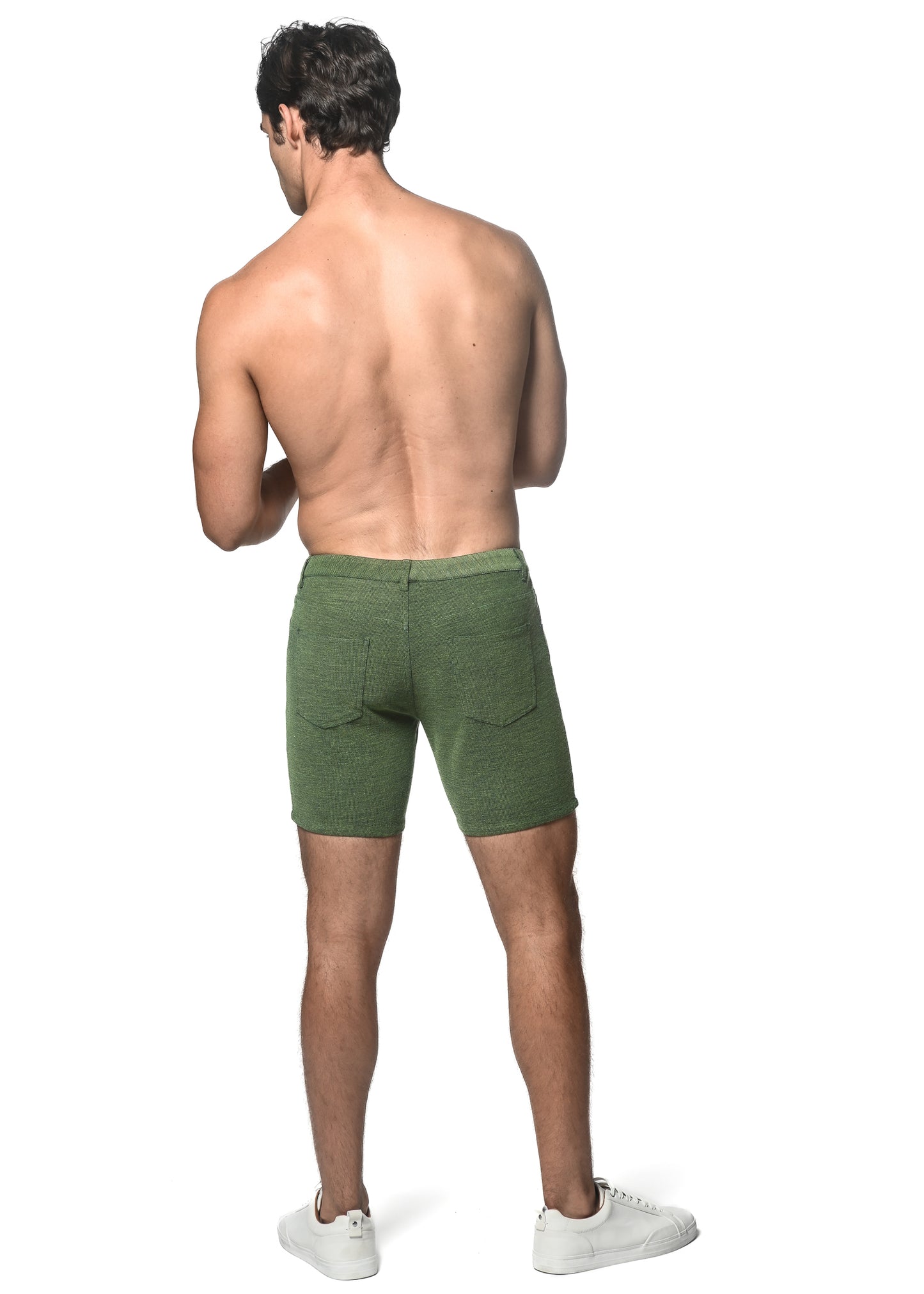 St33le Green Envy Loopback Knit Shorts