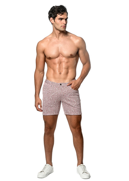 St33le Pink Pebbles Jacquard Knit Short