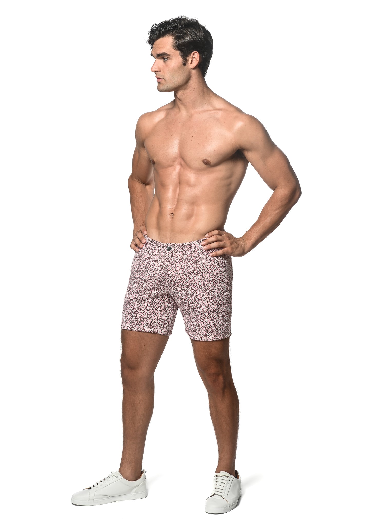 St33le Pink Pebbles Jacquard Knit Short