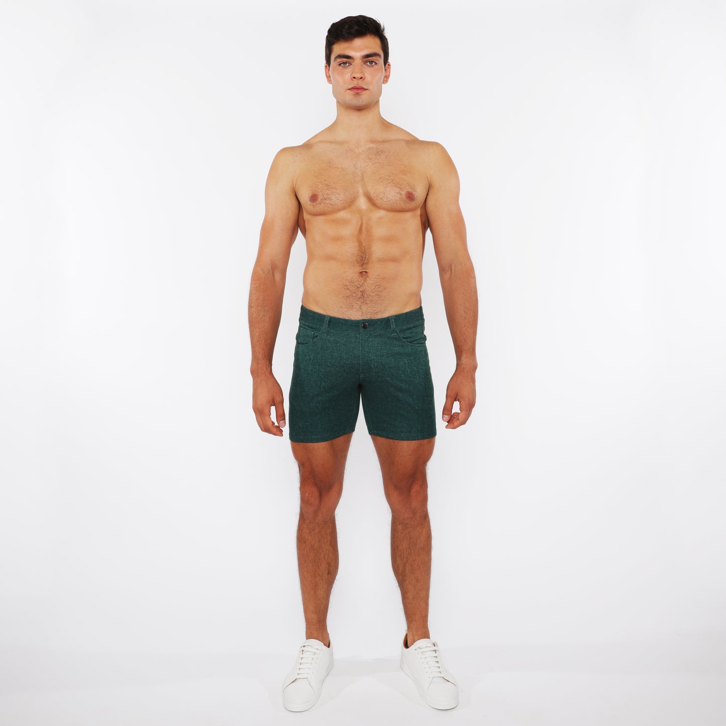 St33le Deep Pine Denim Knit Short