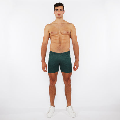 St33le Deep Pine Denim Knit Short