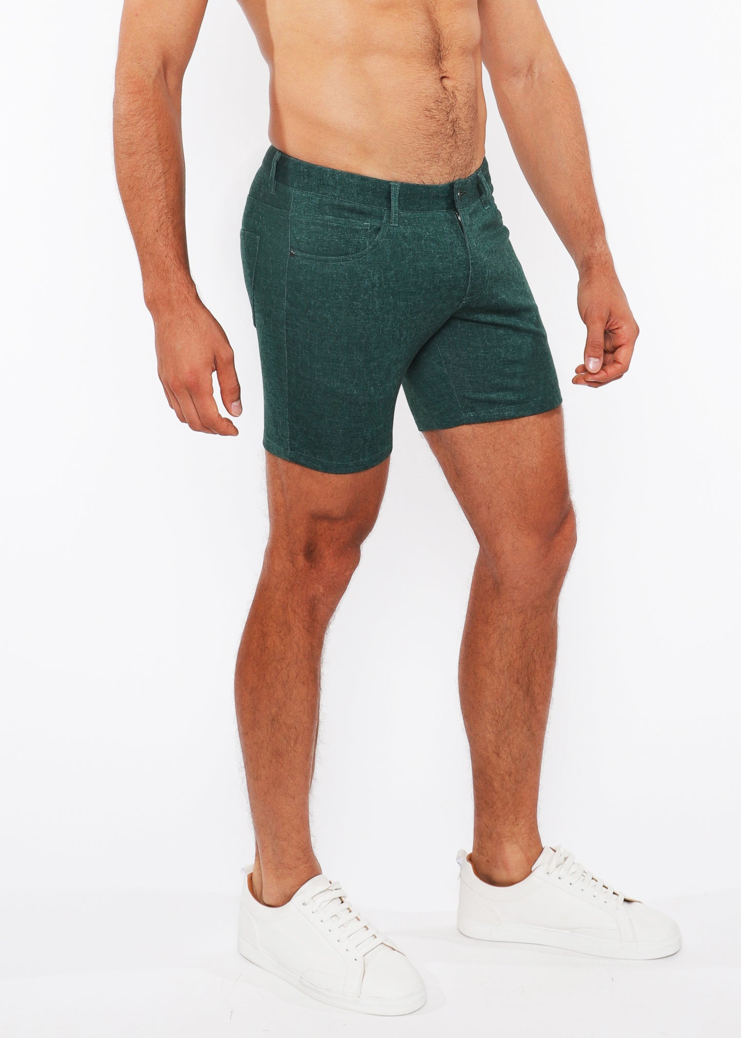 St33le Deep Pine Denim Knit Short